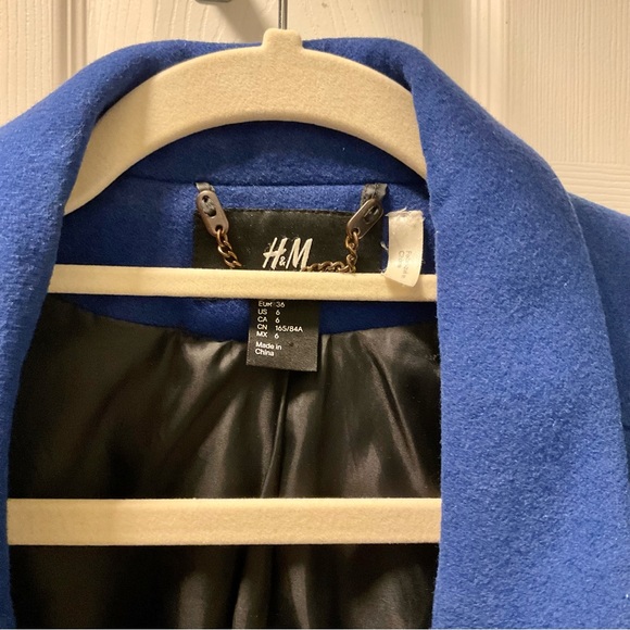 H&M wool blend peacoat - Picture 4 of 5